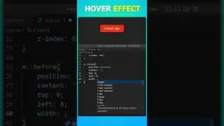 Animated Button Hover Effect #shorts