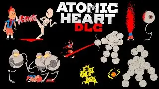 Атомик Харт DLC🔴 ВСЕ НОВЫЕ АНИМАЦИИ СМЕРТИ