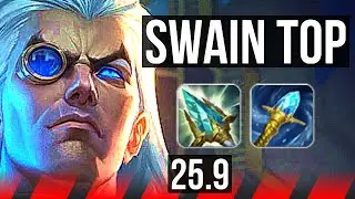 SWAIN vs AATROX (TOP) | 8/0/2, Legendary | KR Master | 25.9