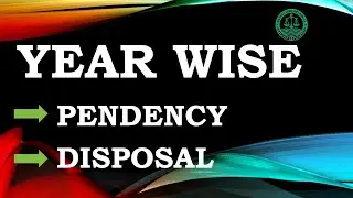 Yearwise Pendency and Disposal