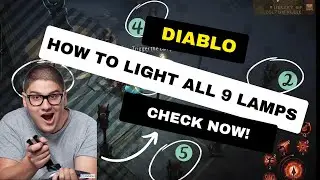 Diablo Immortal - How to Light All 9 Lamps - Lamp Puzzle Guide - Lost Runes QUEST tip
