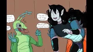 Art Timelapse - Adventure Time OCs Fan Comic - Marceline The Vampire Queen