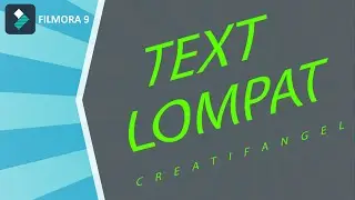 Cara Mudah Membuat Animasi Text Melompat - Filmora 9 Effect