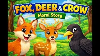 The Clever Fox, Kind Deer & Honest Cow 🦊🦌🐄 | Moral Story for Kids | Animated Story