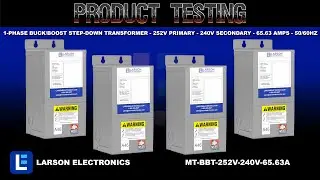 1-Phase Buck/Boost Step-Down Transformer - 252V Primary - 240V Secondary - 65.63 Amps - 50/60Hz