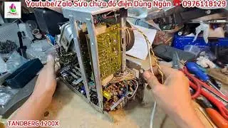 Sửa chữa đầu băng cối #TANDBERG #1200X lỗi c&oacute; tiếng nổ ra loa, kh&aacute;ch th&aacute;o tung mặt m&aacute;y