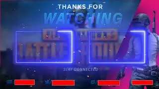 PUBG end screen template video