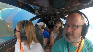 Getting Nicola over her fear of flying in our Sling TSi !