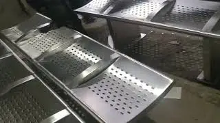 Stainless steel waiting bench