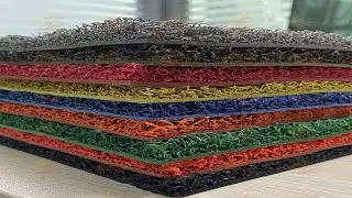 PVC two-color carpet floor mat production equipment|pvc spinning car mat making machine