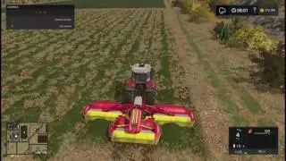 Farming Simulator 17-Double cut grass method.