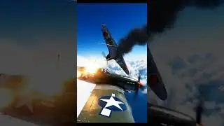 WW2 Dogfight Camera Angle Is INSANE! ✈️🔥 #Shorts #Aviation
