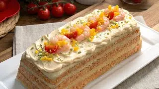 Pastel de At&uacute;n y Langostinos - Entrante F&aacute;cil y Jugoso