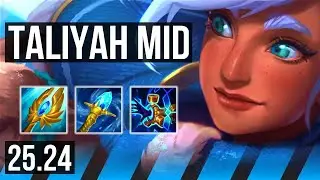 TALIYAH vs YONE (MID) | 39K damage | KR Challenger | 25.24