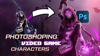 Photoshopping VIDEO GAME characters! Deathpool - Marvel Strike Force