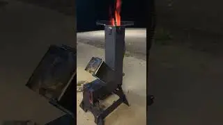 Opossum & Grits! Cooking on Our NEW Rocket Stove! #funny #rocketstove #viralvideo #viralshorts