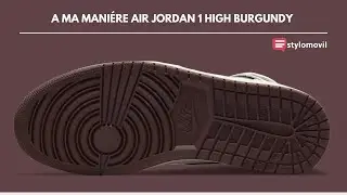 A Ma Mani&eacute;re x Air Jordan 1 High Burgundy