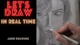 (ASMR) Drawing Beth Harmon in real-time (No talking)
