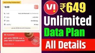 Vi ₹649 New Full Day Unlimited 4G Data Plan Details 🔥 | Vodafone Idea ₹649 New Plan 2025