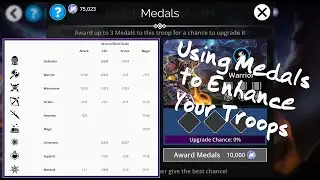 Gems of War Tiny Tutorial: Enhancing Your Troops with Medals
