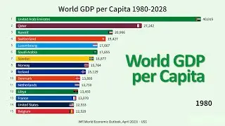 World GDP per Capita 1980-2028 / IMF(April 2023) Data