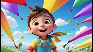 Rainbow Kite Song &ndash; Who Flies the Highest | Fun Sky Adventure for Kids | Color and Counting Rhyme