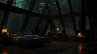 Enjoy the Perfect Night&rsquo;s Sleep with Rain and Firelight in a Snug Bedroom 🌧️🔥
