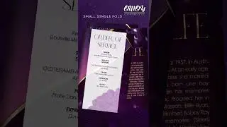 Lorene Wolf Funeral Program Design - Small Single Fold
