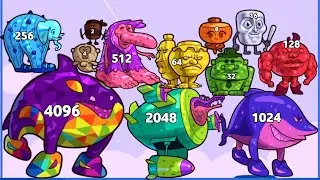 Brainrot Merge Fellas Gameplay! Merge Italian Brainrot Memes Max Level, Drop Puzzle 2048