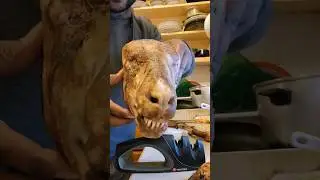 Goat head soup prep with my 94 yo grandmother! First time ahhh! #goathead #jamaica #mannishwater