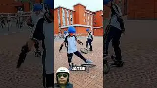 Unicycle club at school #olahraga #woodscraft #senatsenutlucu #shorts