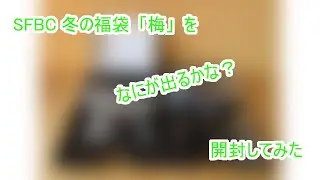 SFBCさんの冬の福袋2025「梅」を買ってみた