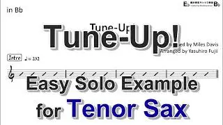 Tune-Up! - Easy Solo Example for Tenor Sax
