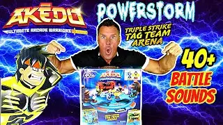 Legends of Akedo Power Storm Triple Strike Tag Team Arena 40+ Real Battle sounds.