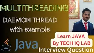 Daemon Thread In Java |  Tech IQ Lab #java #javaprogramming #learning