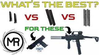 VERSUS!! Different Generation 7rd Mags vs 12rd Tru-feed Mags vs Zeta Mags. TiPX Mag Comparison.
