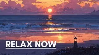 3 Hour Serene Ocean Horizon | Melodic Meditative Ambience for Relaxation