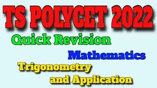 TS POLYCET 2022   Live Class | Mathematics - Trigonometry