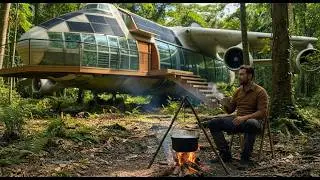 This man built a SECRET HOUSE inside the Antonov An-225 Mriya-Building a house in