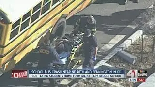 Girl hurt in KCMO school bus crash