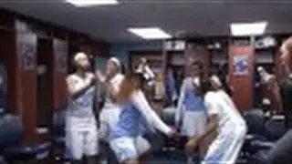 UNC Women's Basketball: Post Ohio State Locker Room Celebration