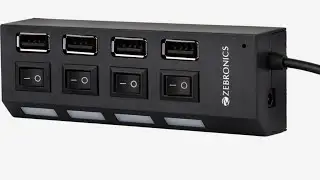 Unboxing @zebronics 150HB 4 USB Ports Usb Hub from @flipkart 
