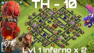 TH10 drag attack without queen