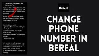 How to Change Phone Number in BeReal App (2023)