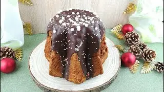 PANDORO CON GLASSA AL CIOCCOLATO - senza glutine - con Miscela Oro Grandi Lievitati Ori di Sicilia