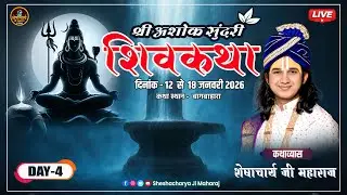 Live -🔴 Day 4 || Sheshacharya ji Maharaj || Shiv Katha || Bagbahra (C.G.) @sheshacharyajimaharaj