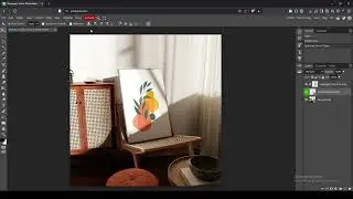 How to use frame mockup in Photopea