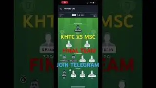 KHTC VS MSC DREAM11 PREDICTION/ECS T10 GERMANY/ #dream11winner #my11circlewinner #viralshort #shorts