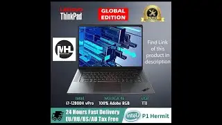 Lenovo Laptop P1 Hermit Business Notebook i7-12800H vPro RTXA4500 32GB/1TB SSD4k Screen RGB Computer