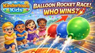 Episode 25: 🚀 Balloon Rocket Race: Which Rocket Wins? | Kindertown Kids you took all of them.